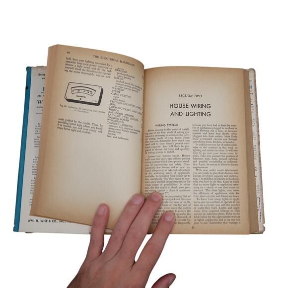 The Wise Home Electrical Handyman Hardcover W/ Dust Jacket 1951 Vintage - Picture 8 of 12